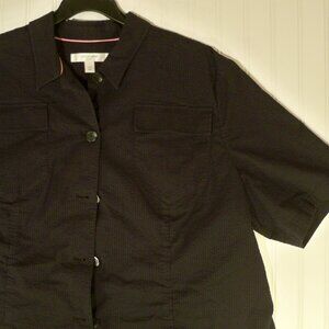 Liz Claiborne, Black Button Up Shirt, 2W